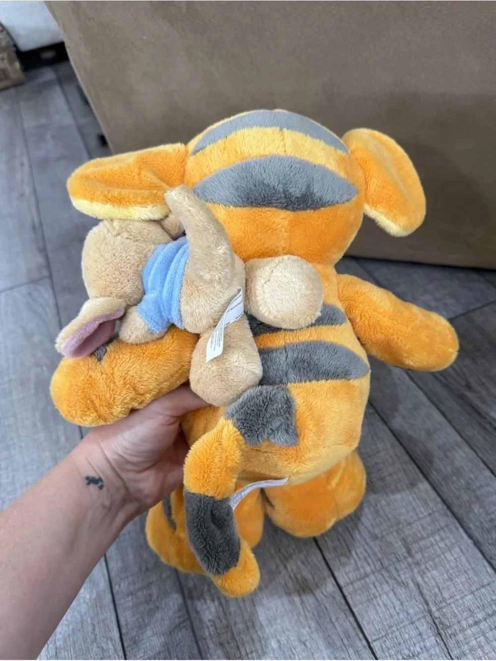Disney Tigger Plush with Roo Mini Buddy - Orange Cream Accent